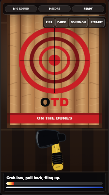 Axe Throwing gameplay screenshot
