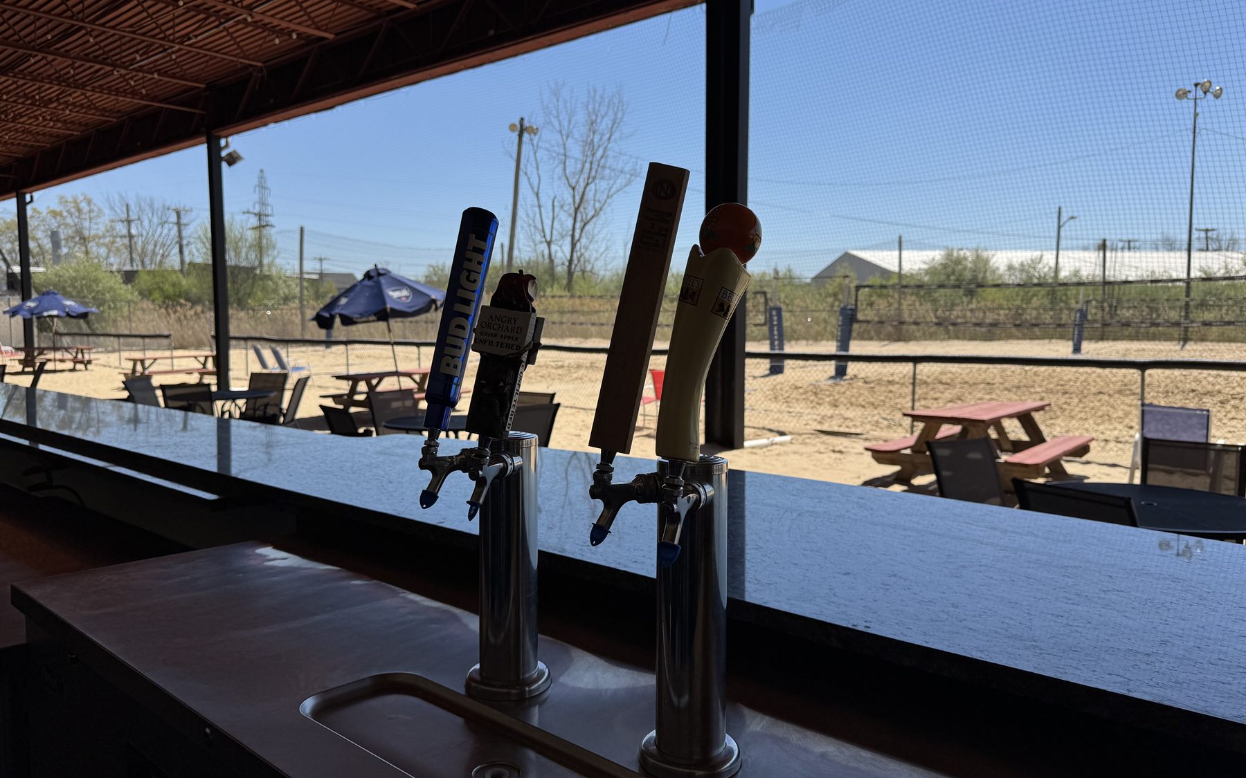 Summer Volleyball Patio at On The Dunes Sports Bar